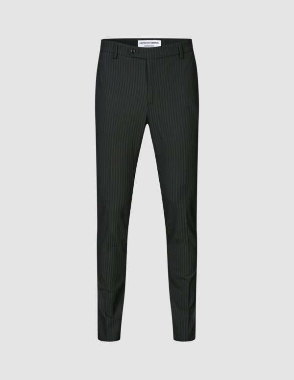 Essential Suit Pants Slim Asphalt Pinstripe - Image 3