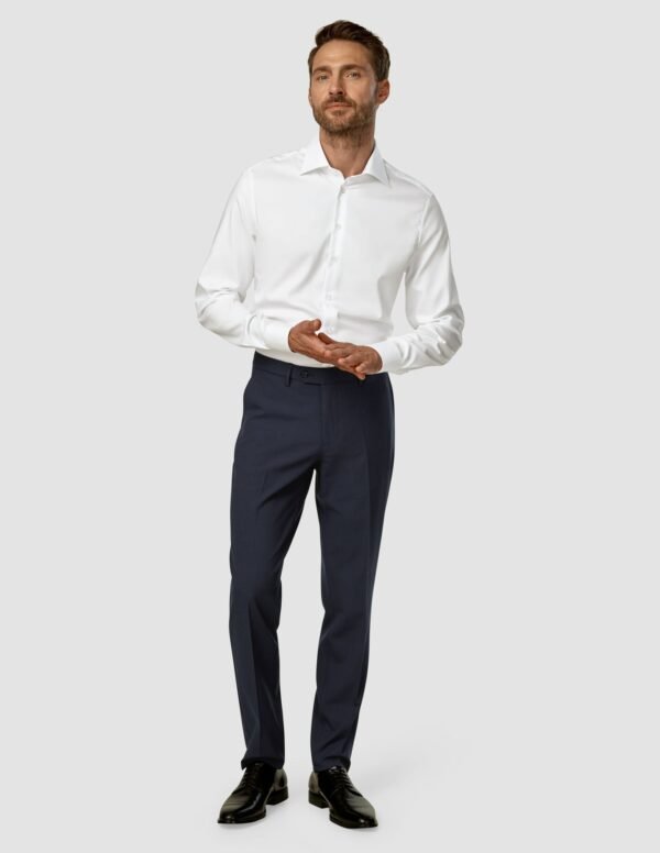 Essential Suit Pants Regular Dark Blue Check - Image 4