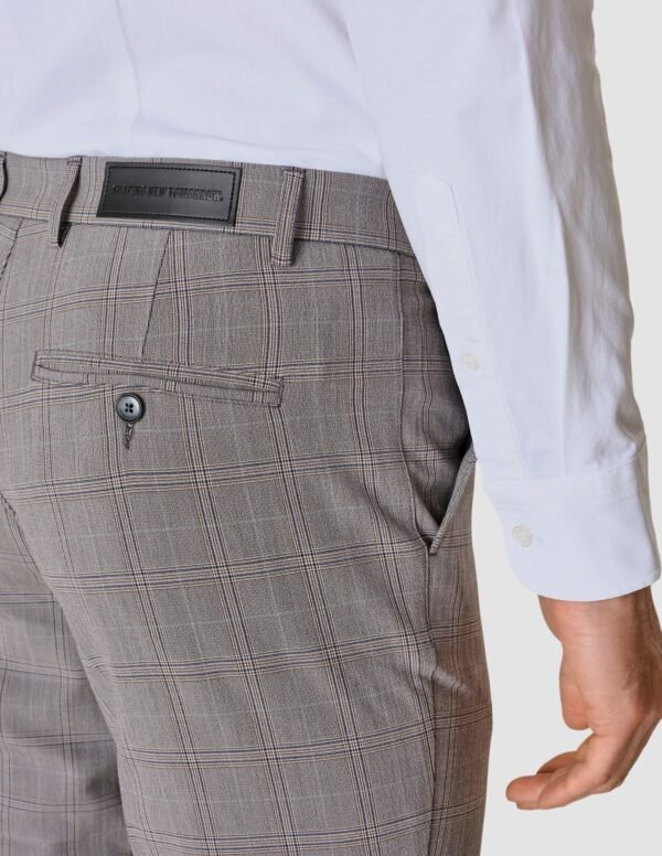 Essential Suit Checked Pants Slim Sterling Grey - Image 4