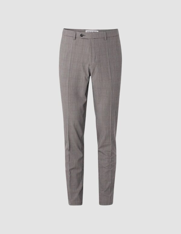 Essential Suit Checked Pants Slim Sterling Grey - Image 3