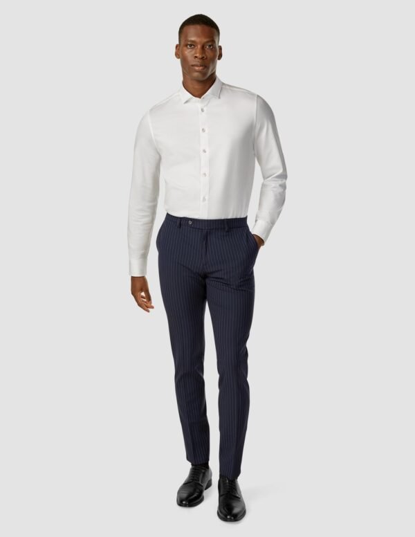 Essential Suit Pants Slim Navy Pinstripe - Image 4