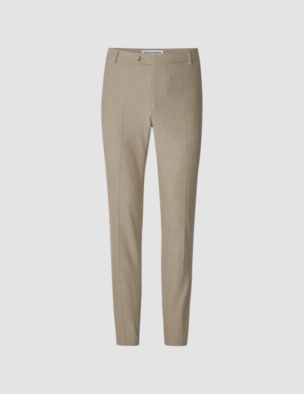 Essential Suit Pants Regular Beige Melange - Image 3