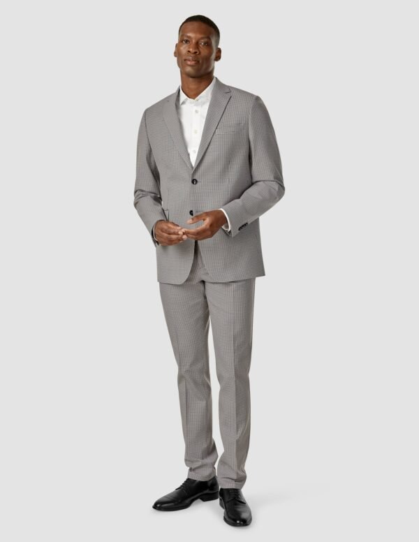 Essential Suit Pants Regular Duo Check Blue - Image 2