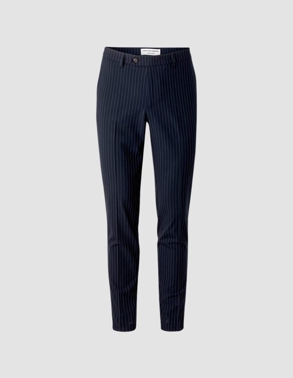 Essential Suit Pants Slim Navy Pinstripe - Image 3