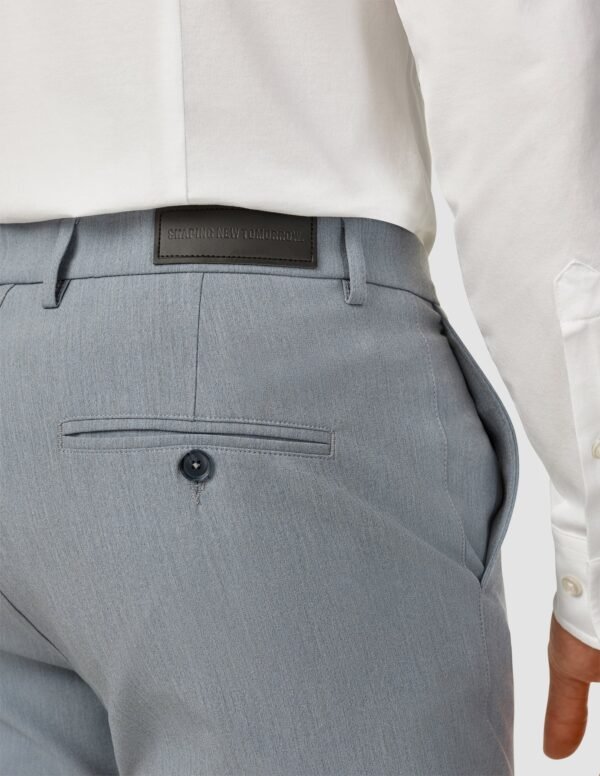 Essential Suit Pants Slim Light Blue Melange - Image 6