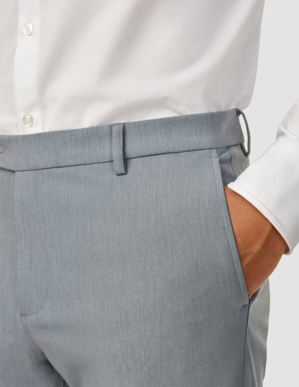 Essential Suit Pants Slim Light Blue Melange - Image 7