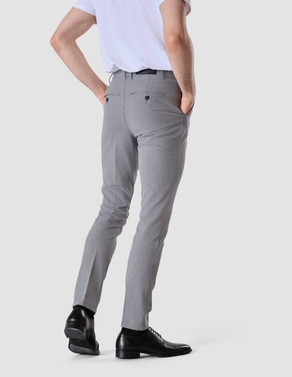 Essential Suit Pants Slim Duo Check Blue - Image 4